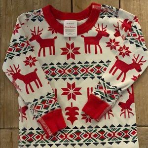 Hanna Anderson 2T classic fair isle pajamas